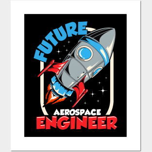 Future Aerospace Engineer Space Exploration Kid Posters and Art